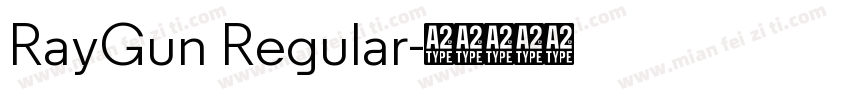 RayGun Regular字体转换